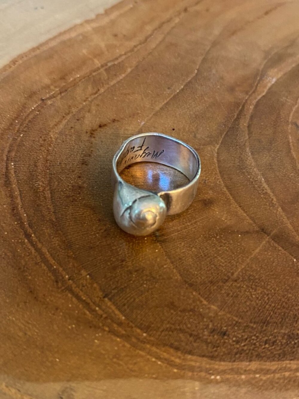 Mignon Faget Nautilus Shell Rin Size g, Sterling Silver